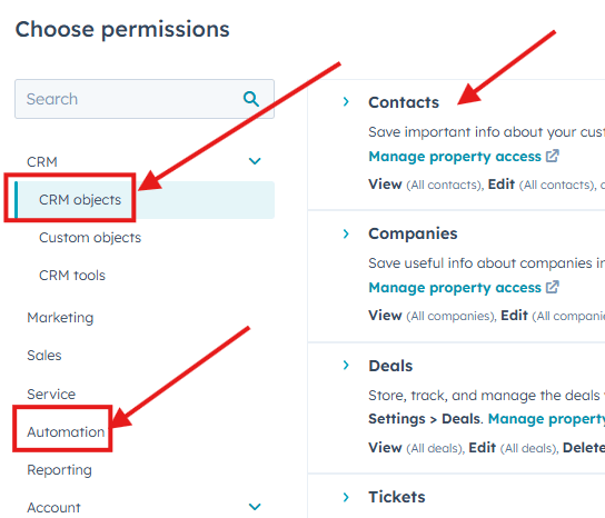 permissions