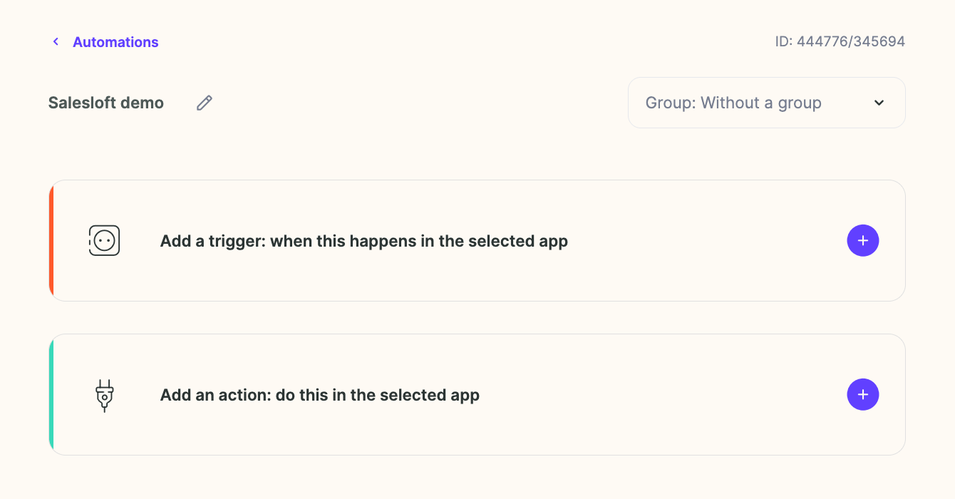 Sendspark dashboard with Create New Automated Workflow button option