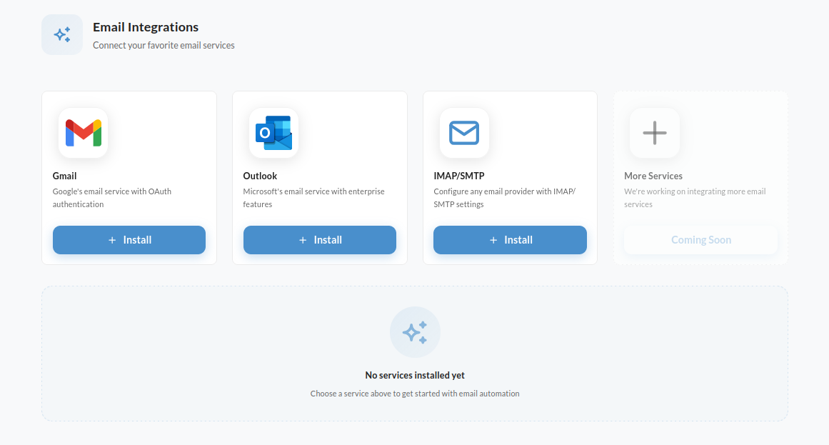 Email Assistant integrations