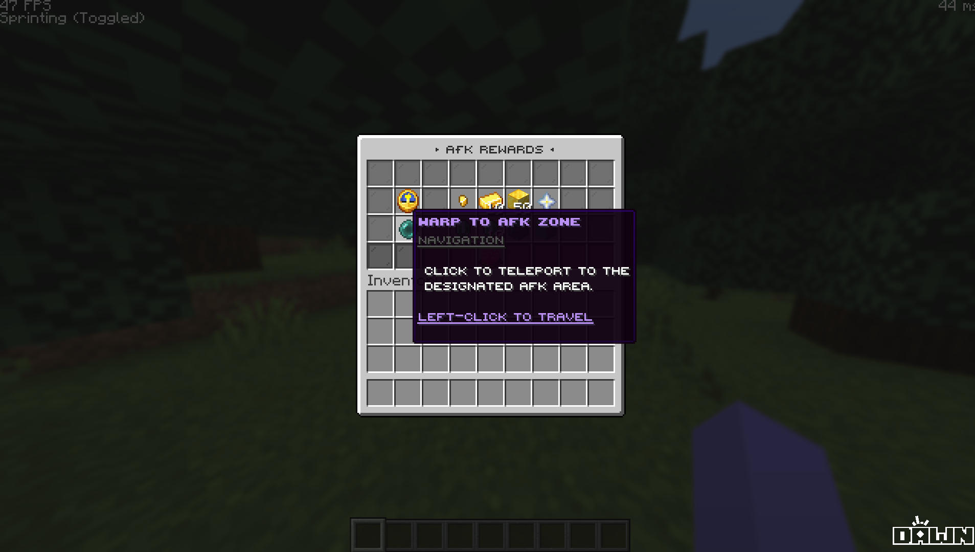 AFK Rewards GUI Overview