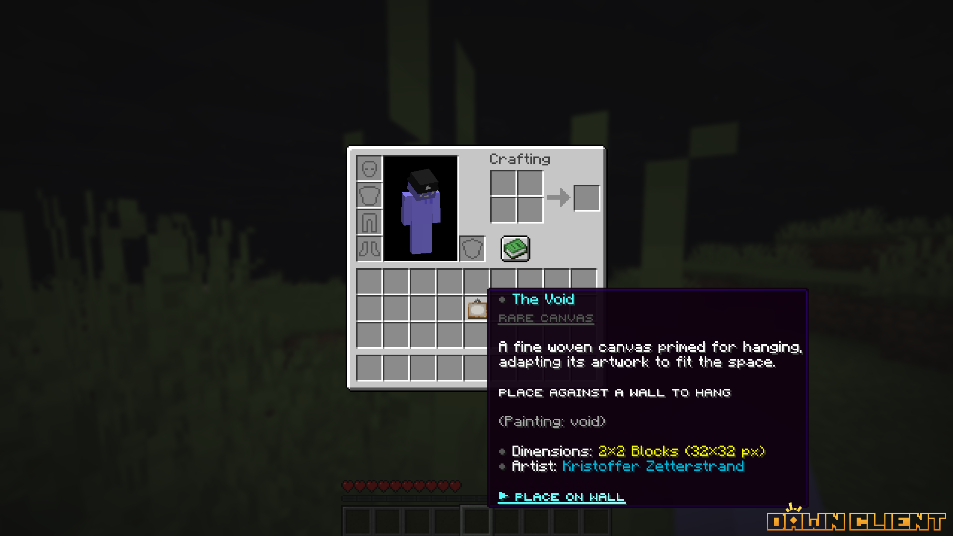 SentryLore Canvas Painting Tooltip