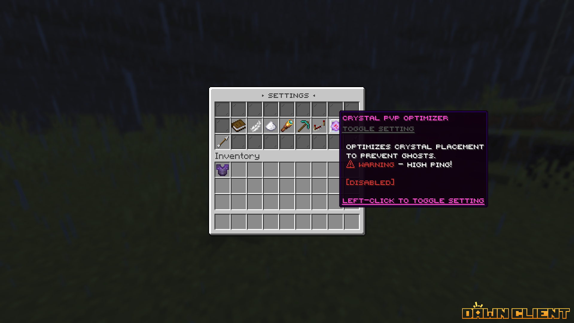 SentrySettings Optimizers