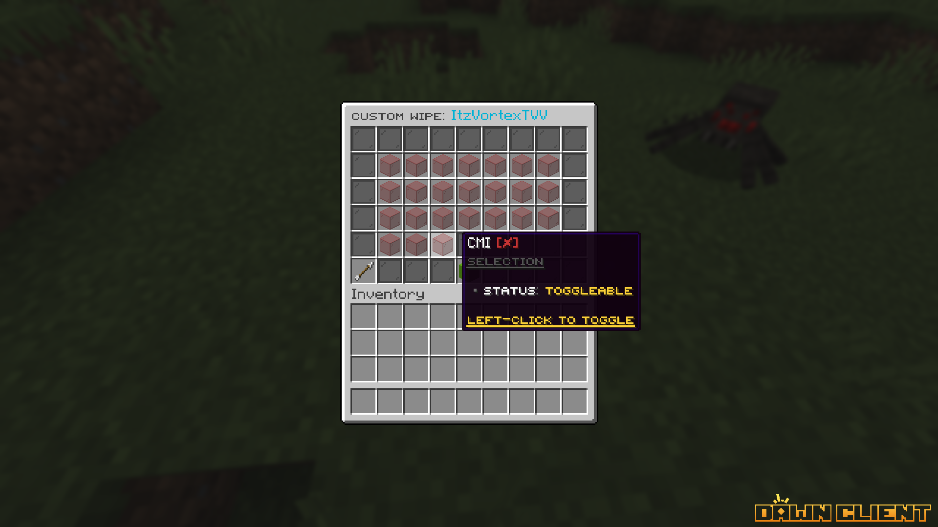 SentryWipe Confirmation GUI
