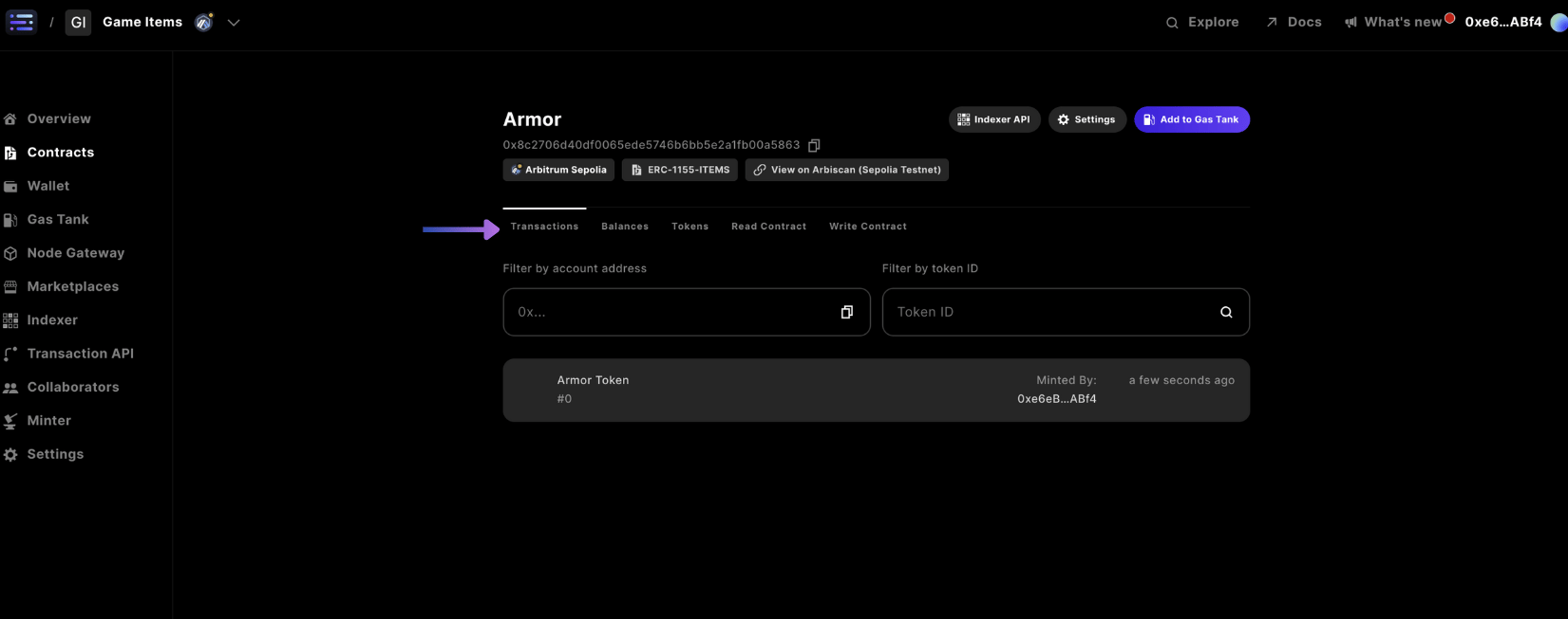 view currency transactions