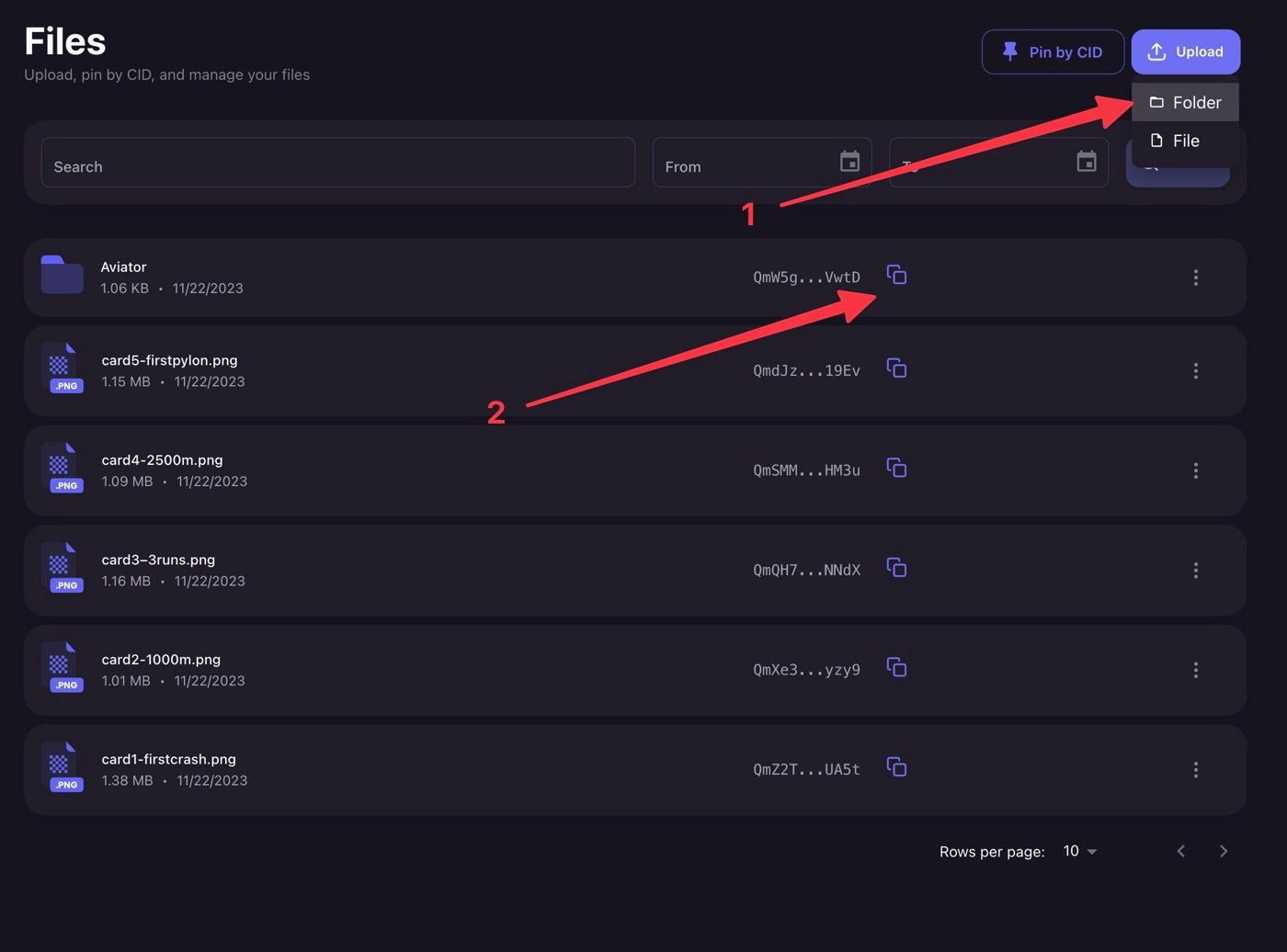 Upload Metadata