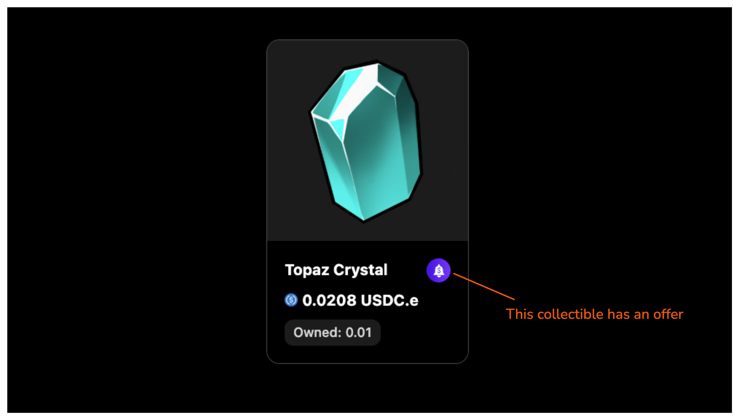 Collectible Card with Offers