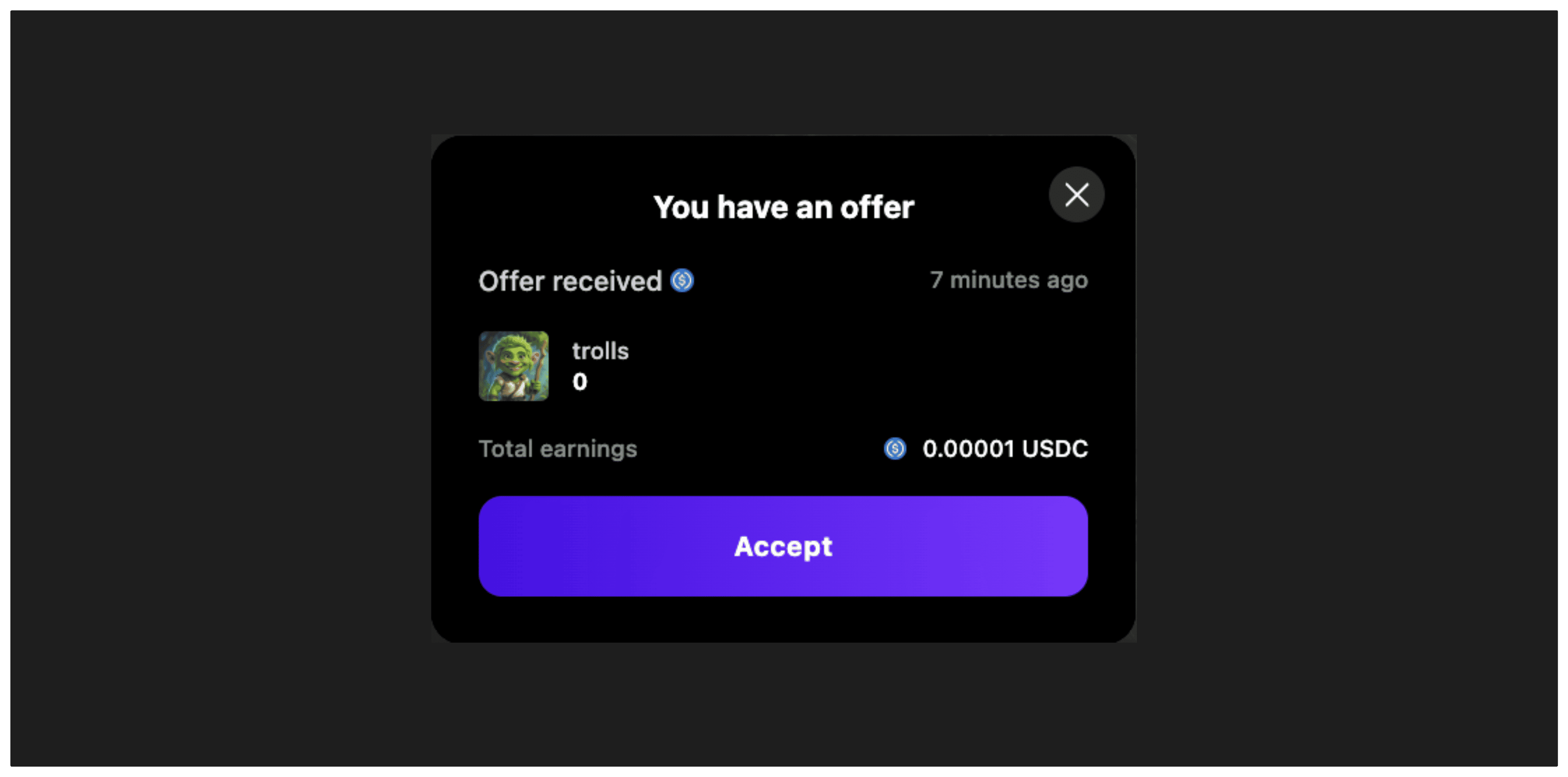 Sell Modal