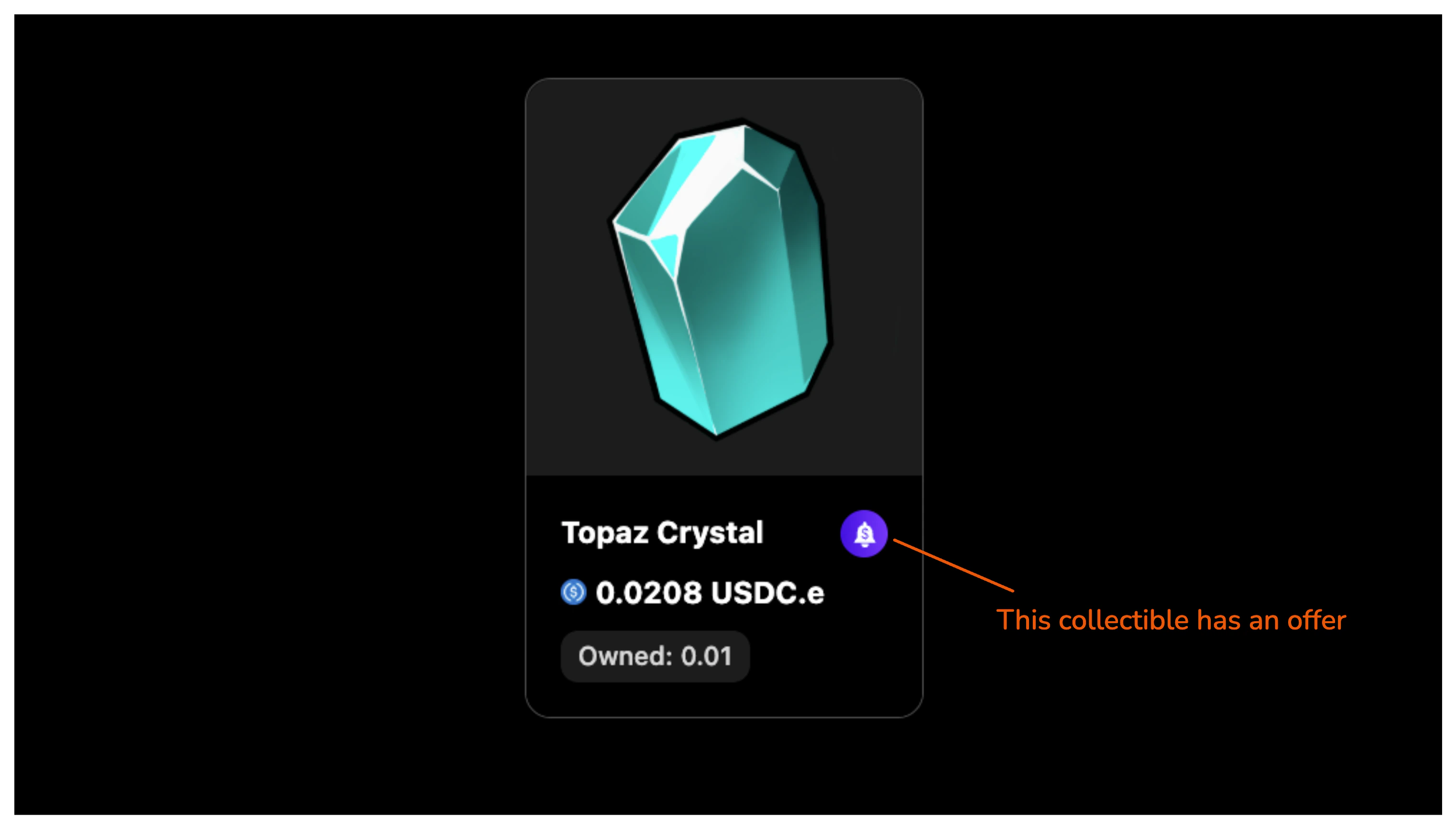 Collectible Card with Offers