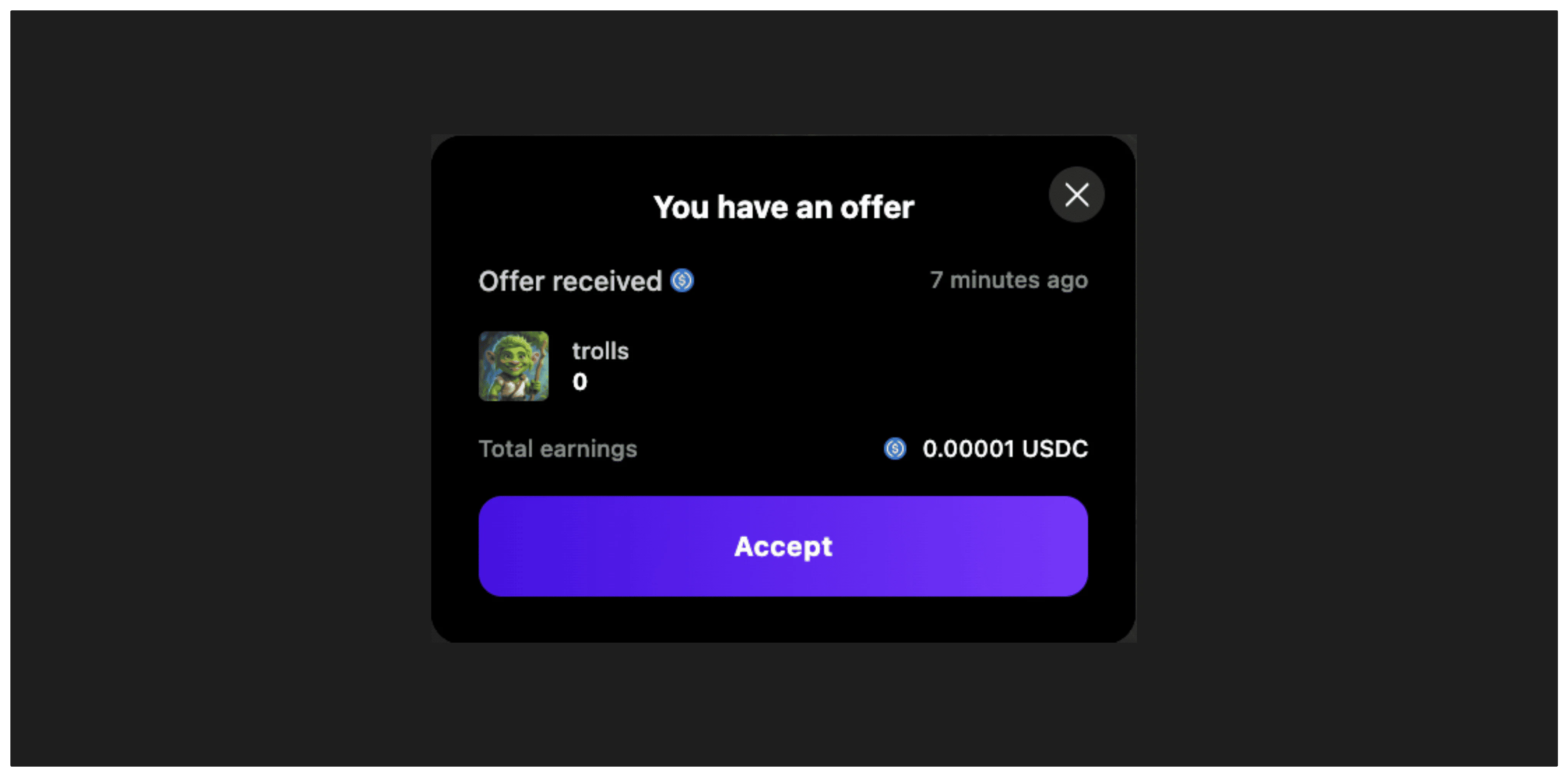 Sell Modal