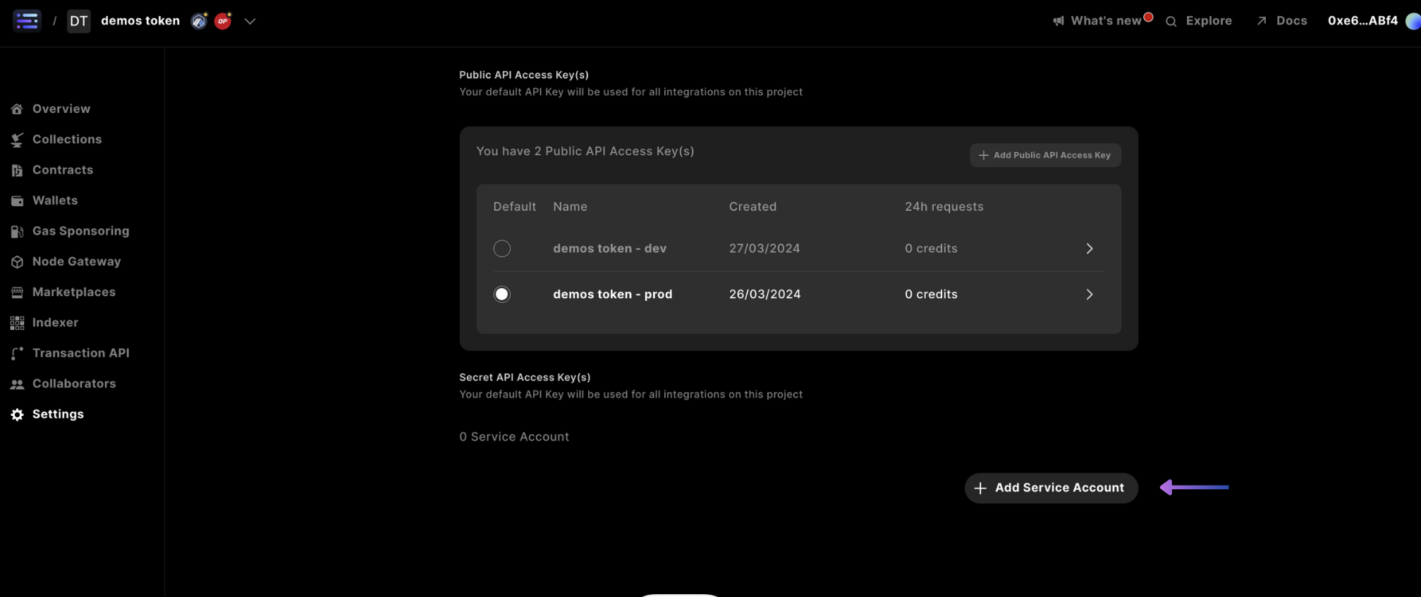 シークレットAPIキー