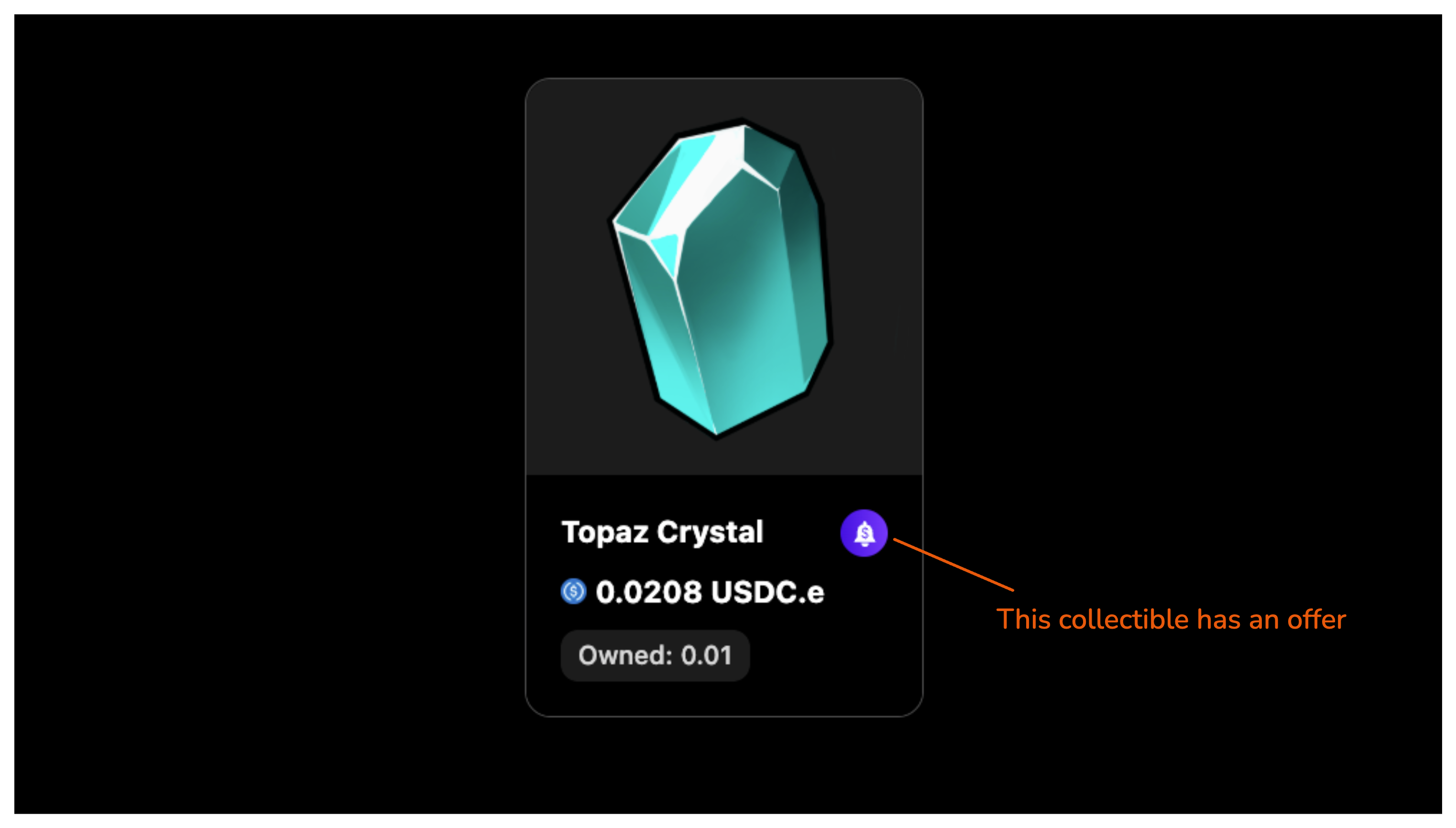 Collectible Card with Offers