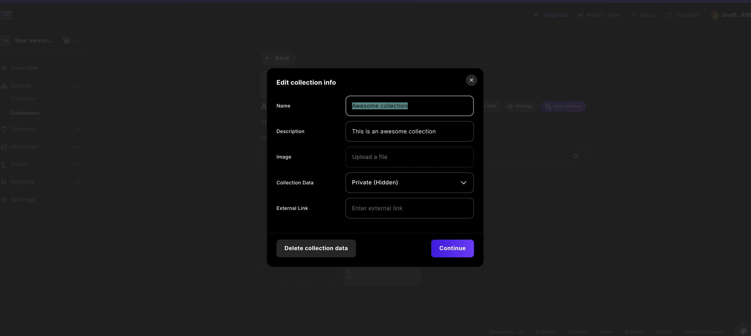 configuración