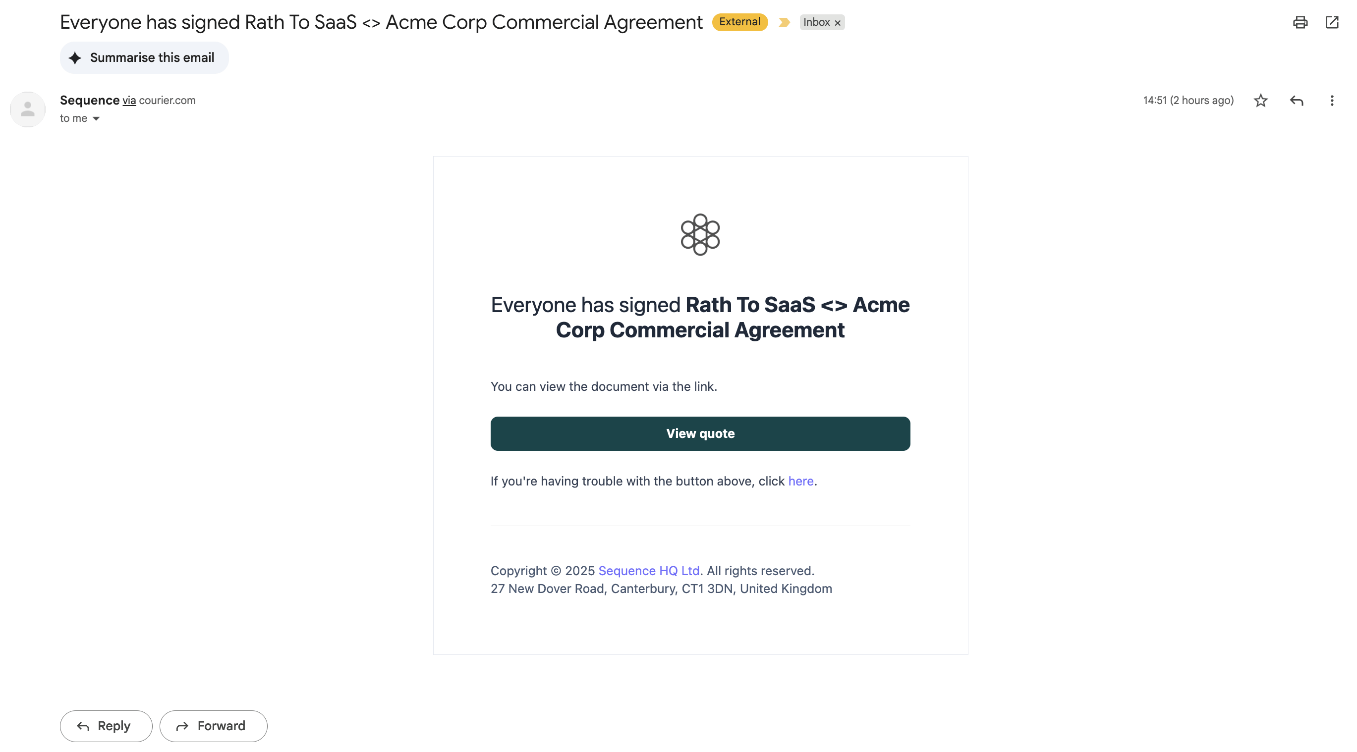 Everyone has signed email