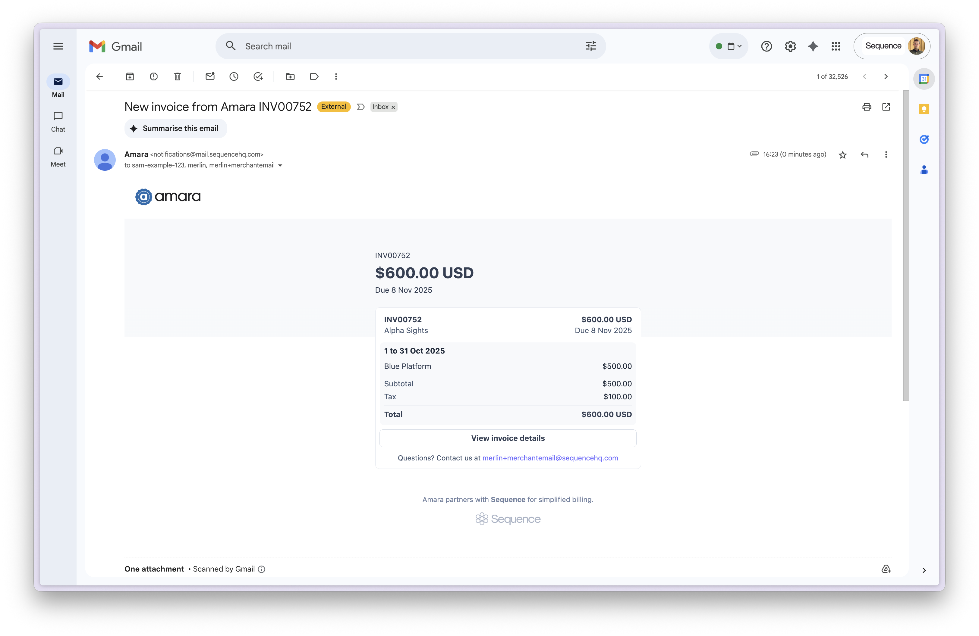 Invoice Notification