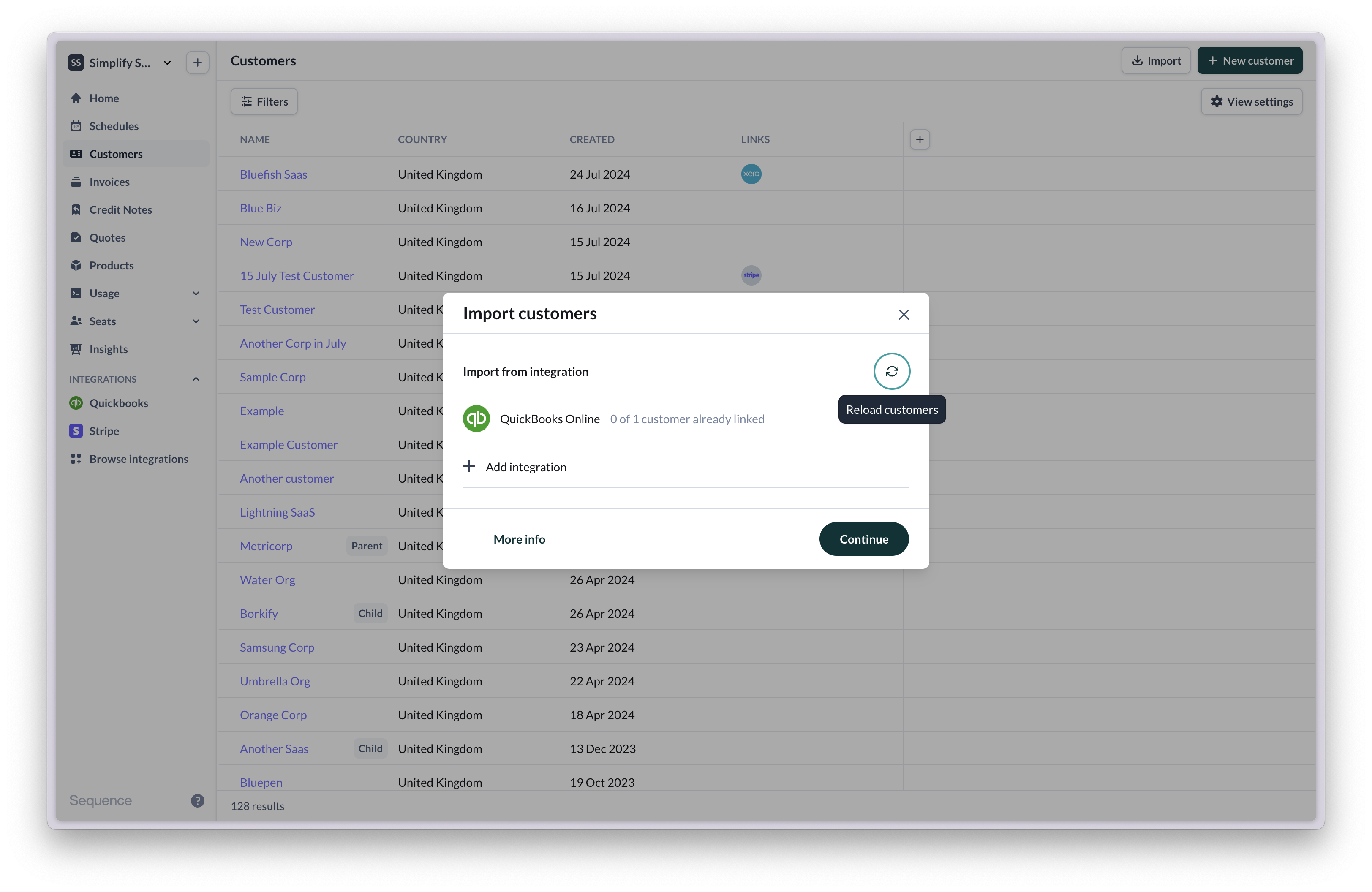 Import customers from QuickBooks