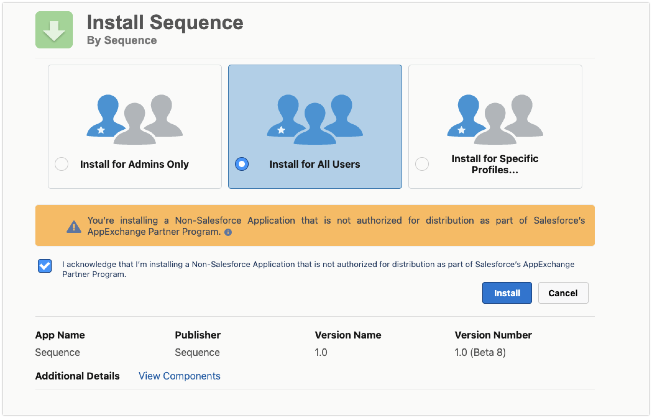 Install the Sequence package