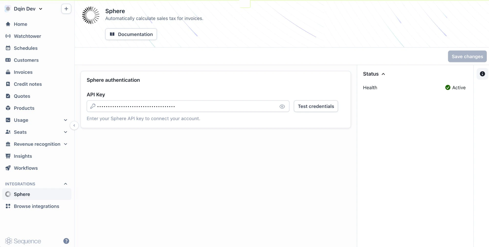 Active connection status