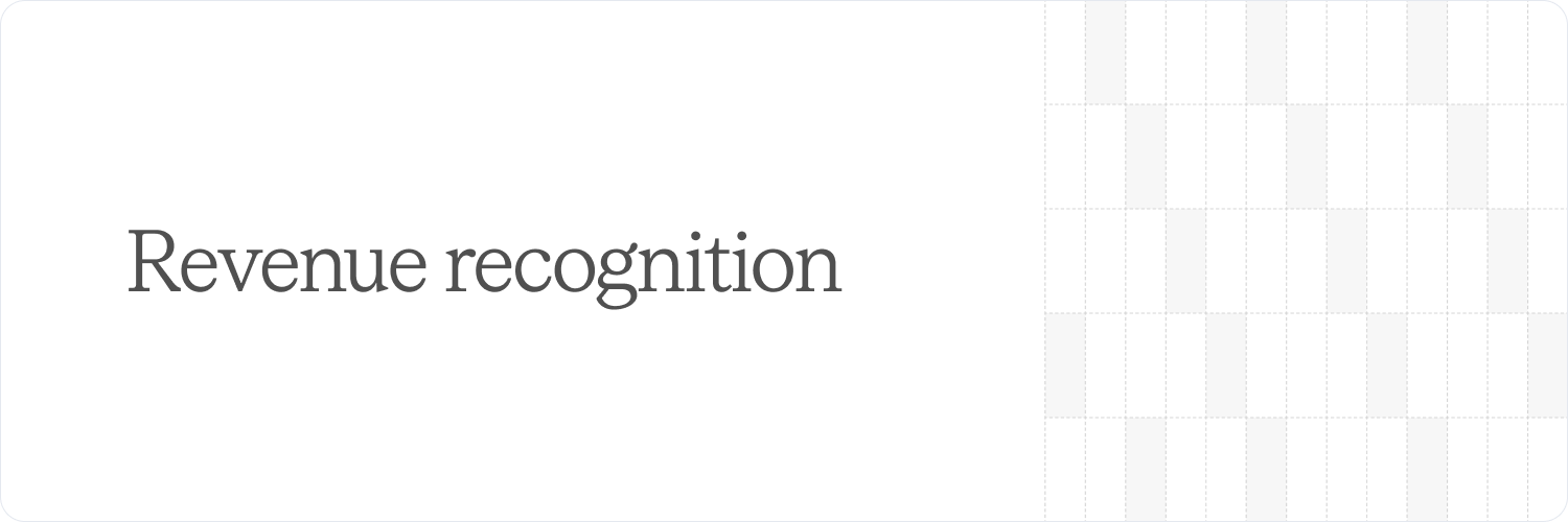 Revenue recognition