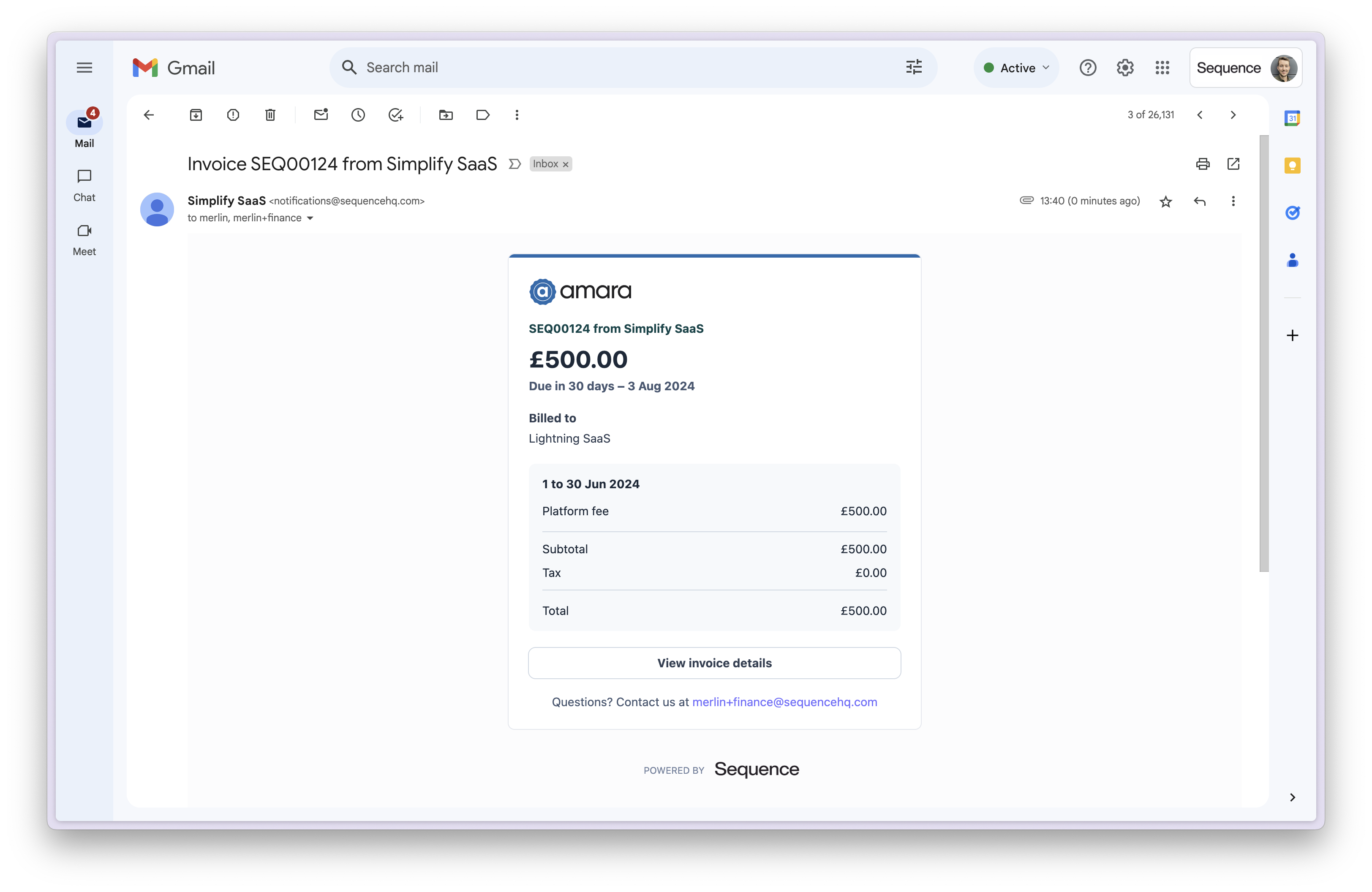 Invoice Notification