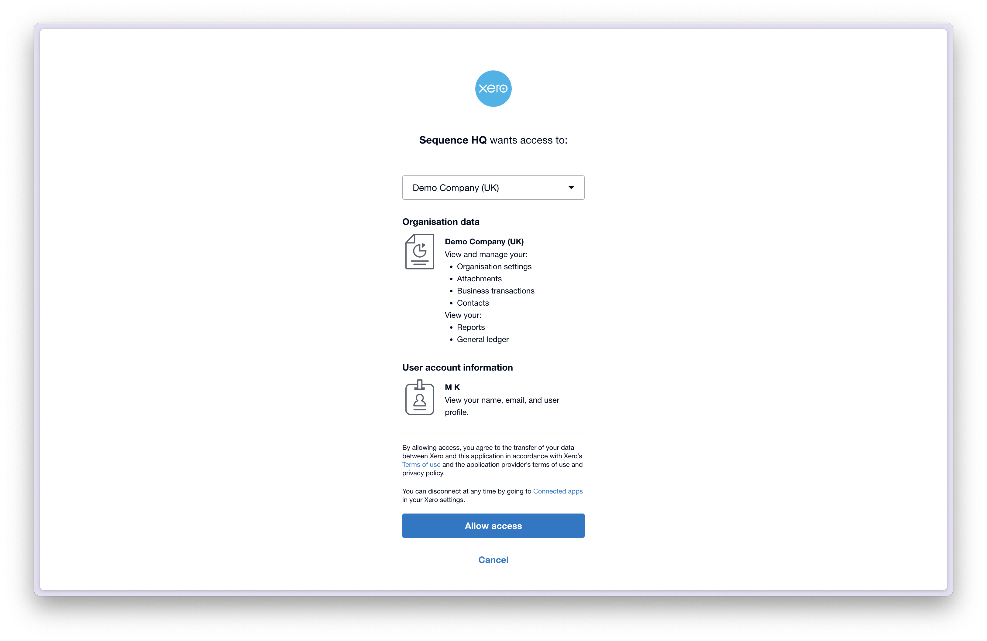 Xero Authentication