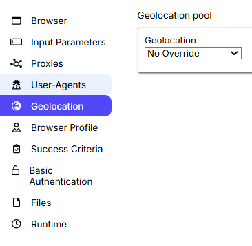 Geolocation and time-zone settings