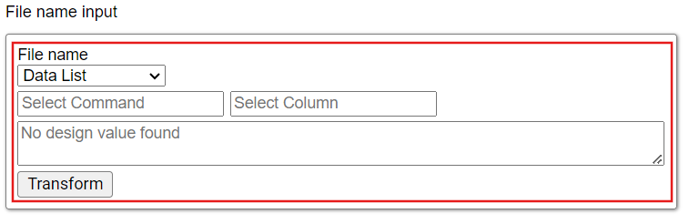 Data List file-name settings