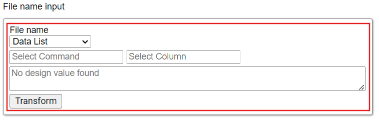 Data List file-name settings