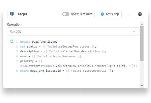 Write an SQL query to mutate your database through Sequin.