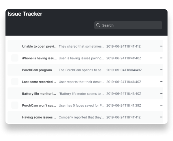The table component in Glide displays your Postgres data.