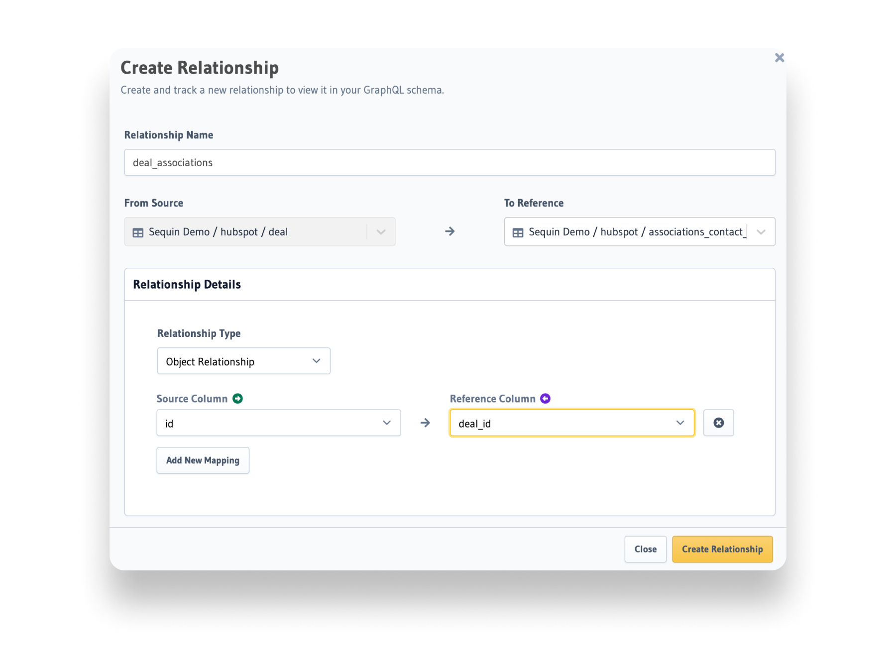 Build relationships in Hasura