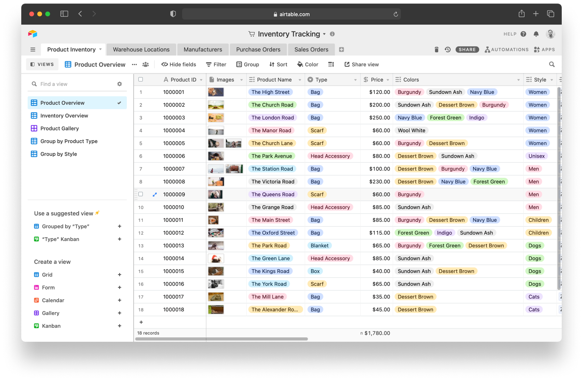 Inventory Tracking base