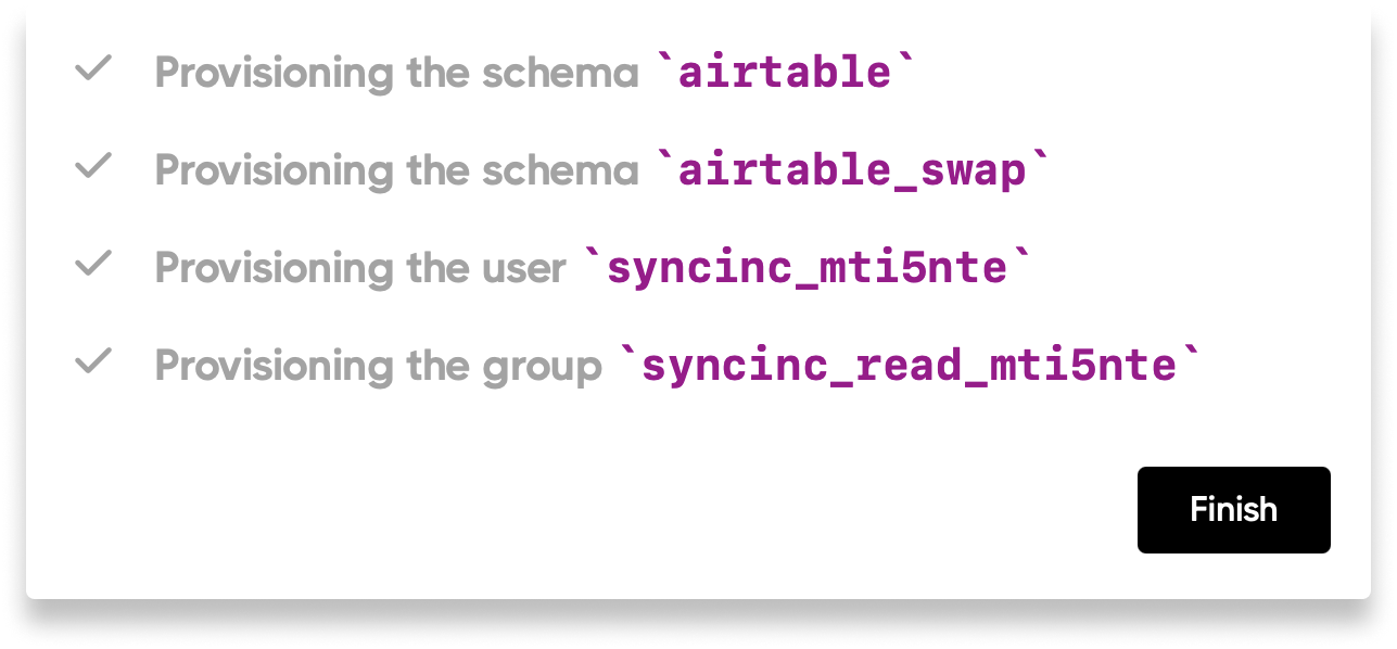 Sync complete