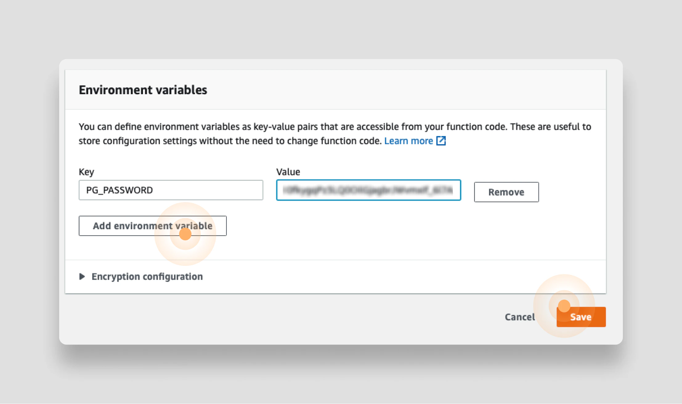 Set environment variables