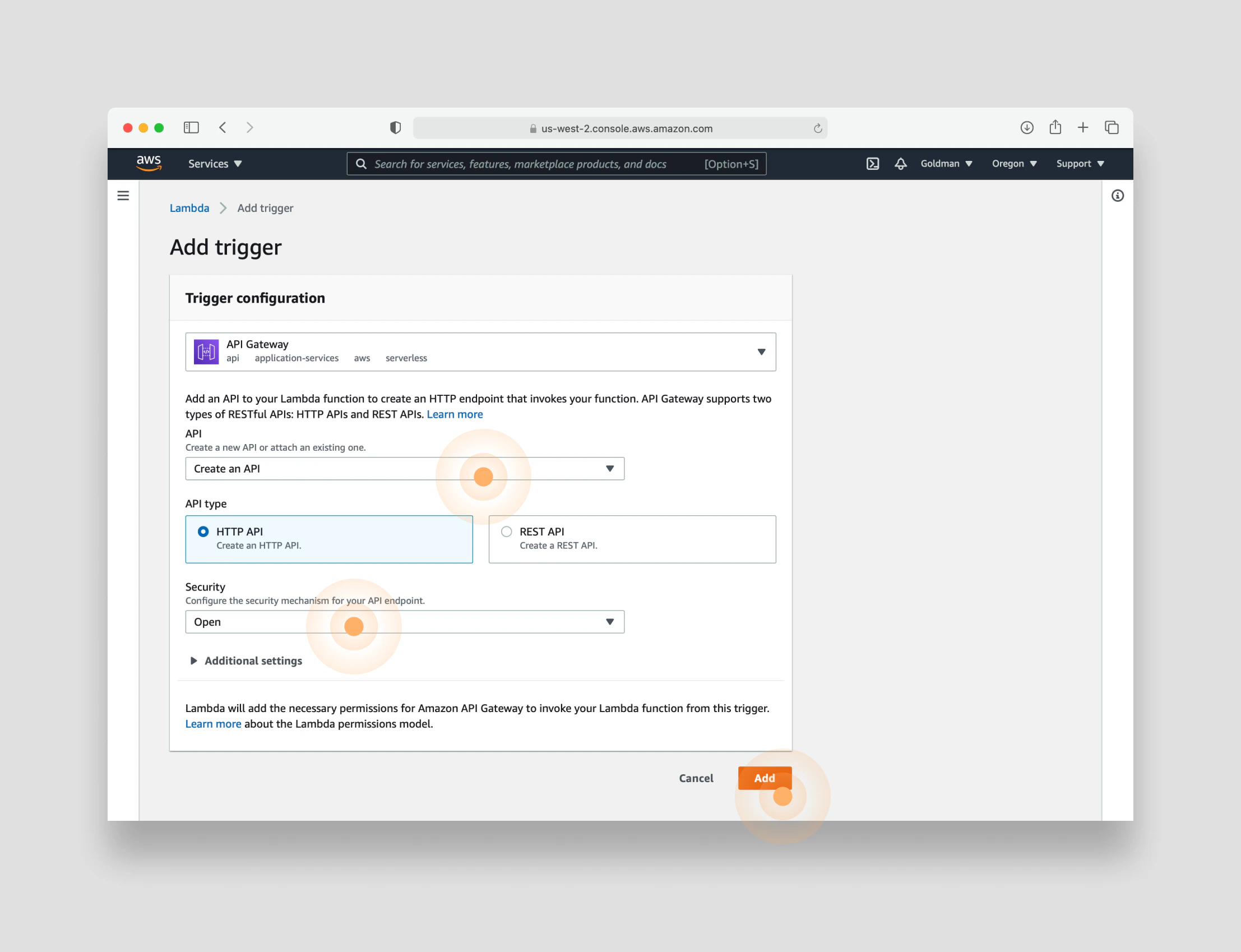 Add AWS API Gateway as Trigger for Airtable Lambda