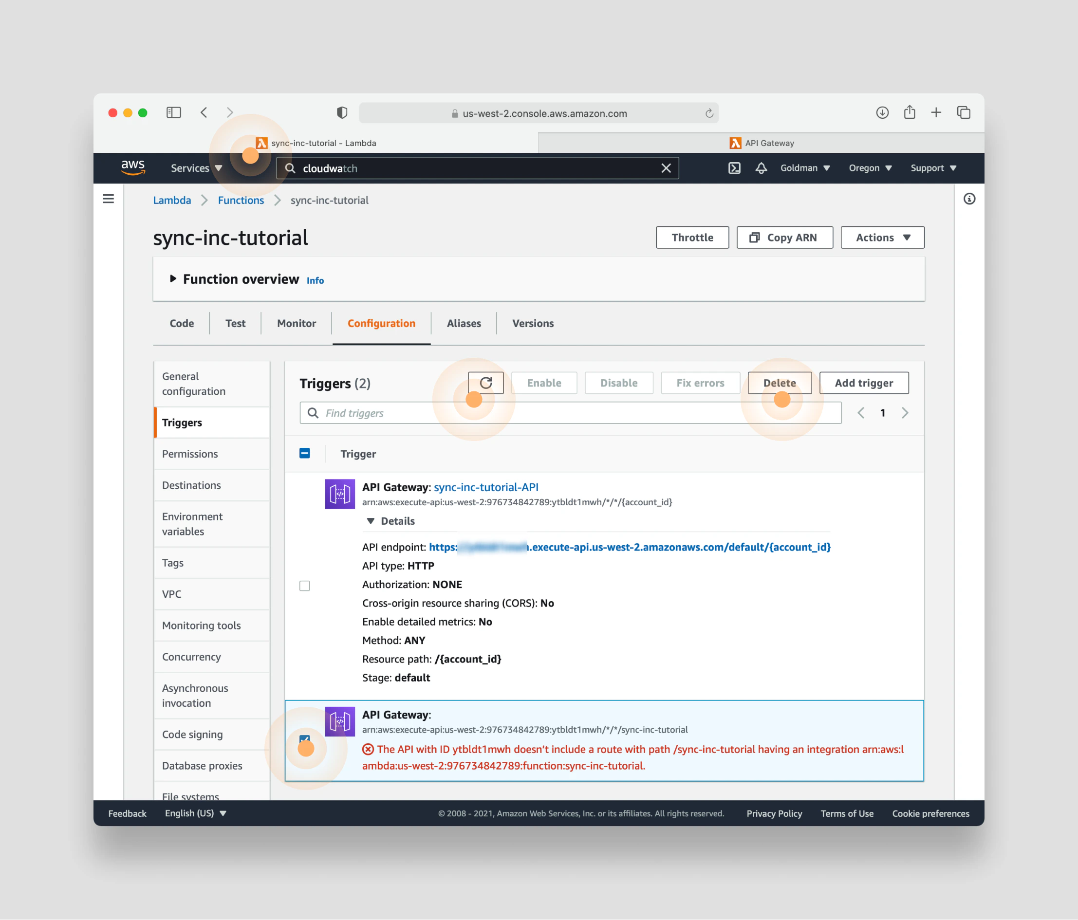 Add AWS API Gateway as Trigger for Airtable Lambda