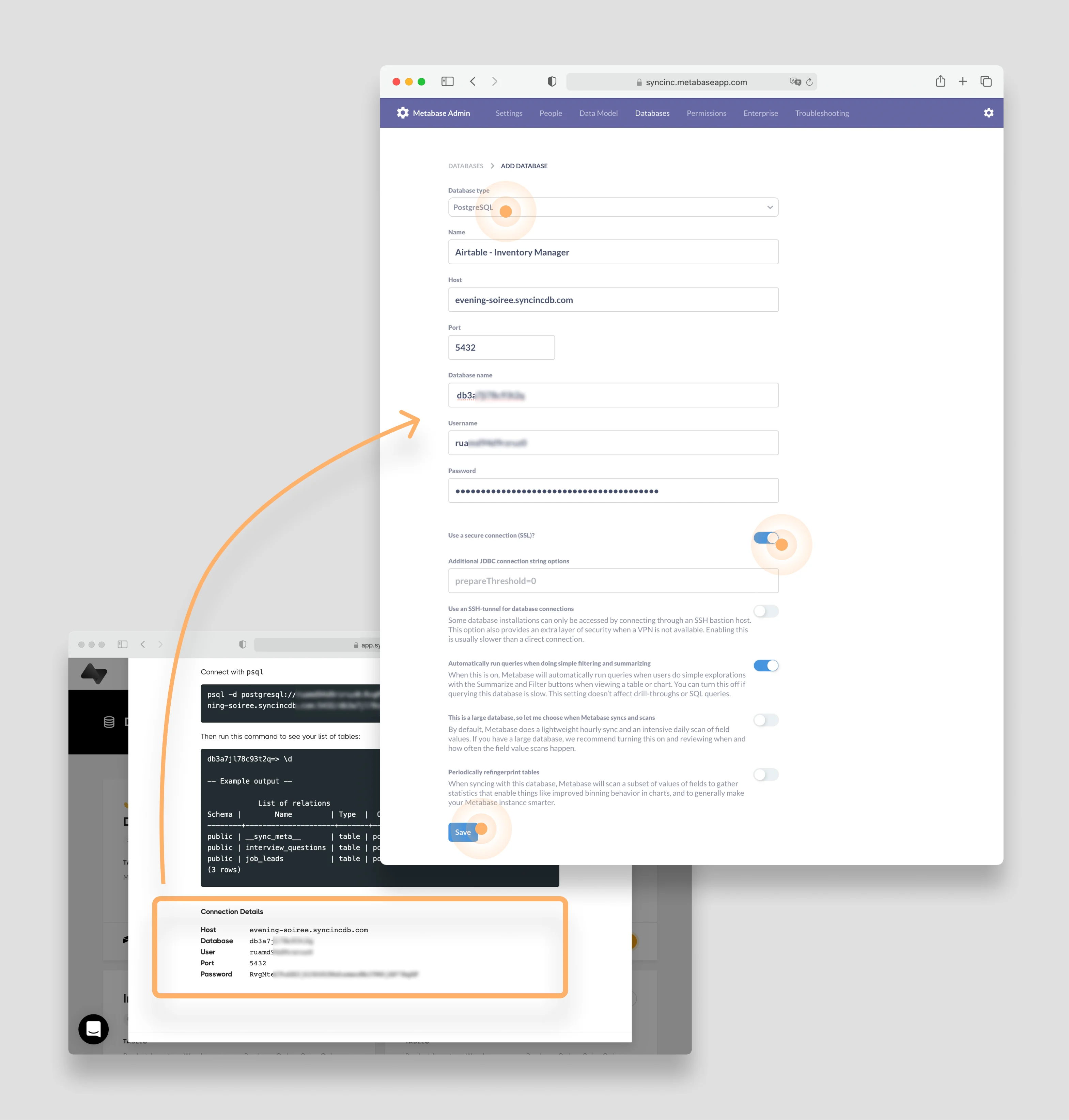 Configure your database
