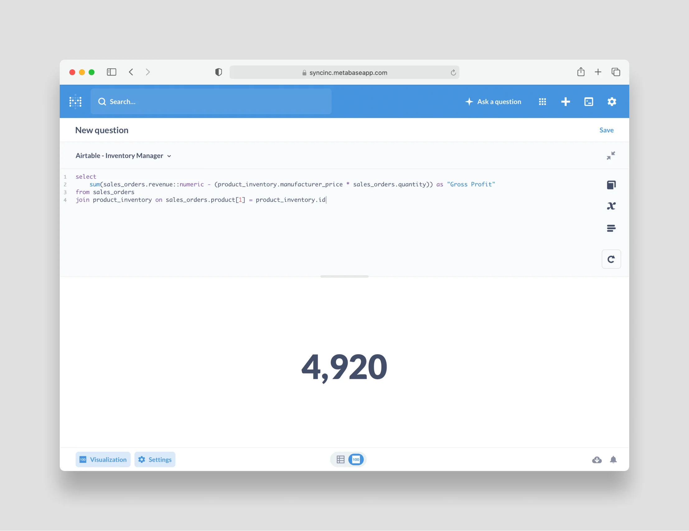 Run query