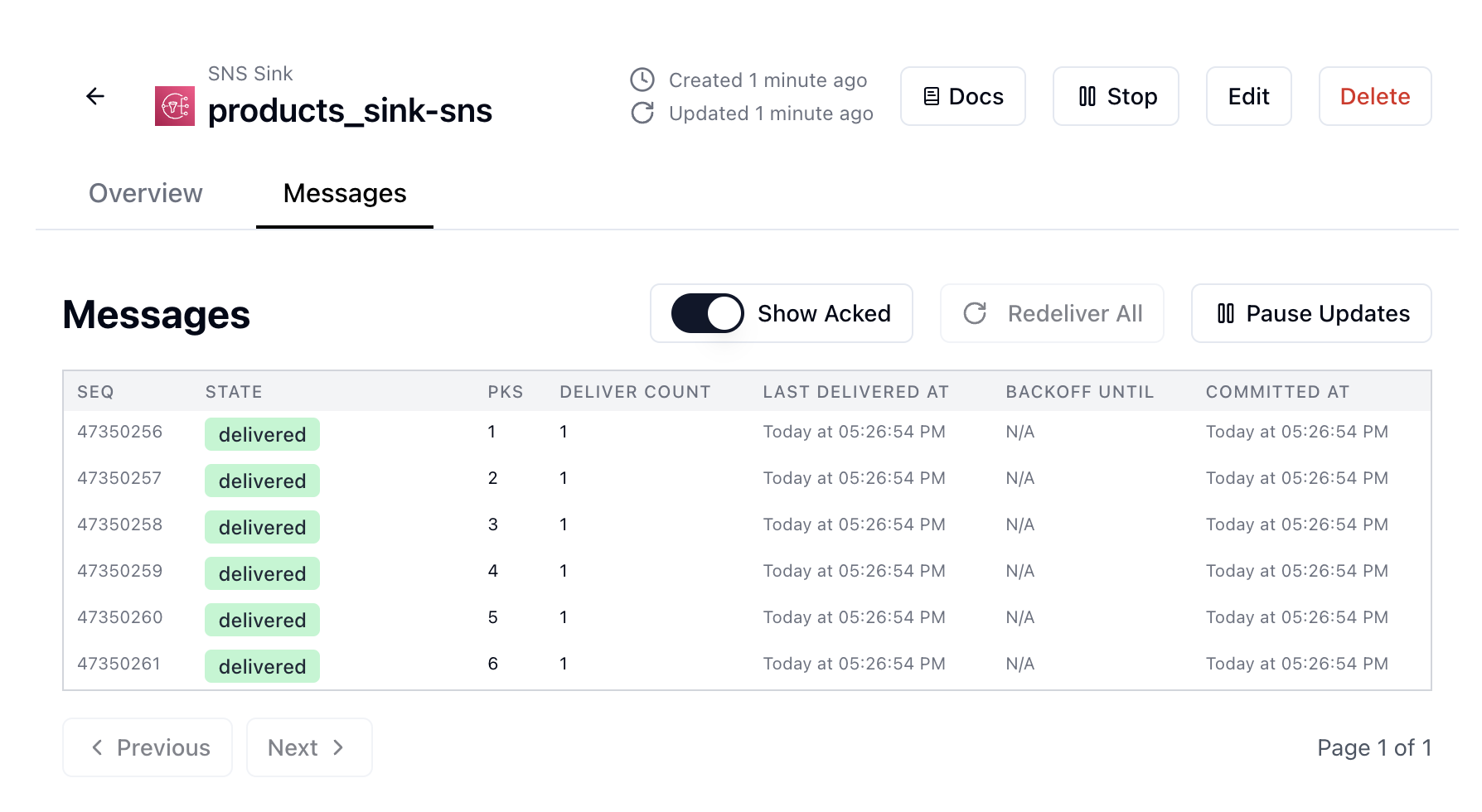Backfill messages in Sequin