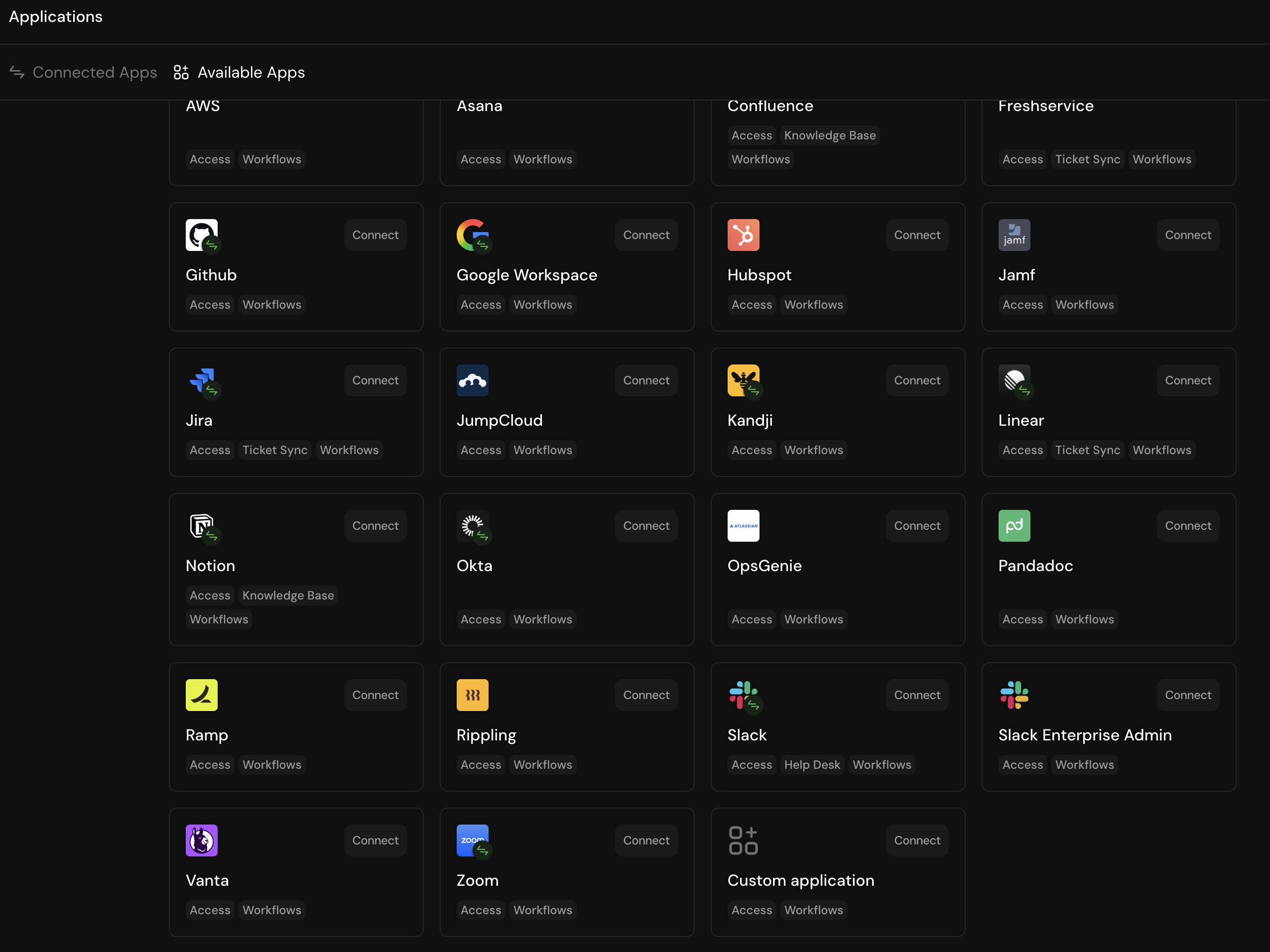 Create Custom App