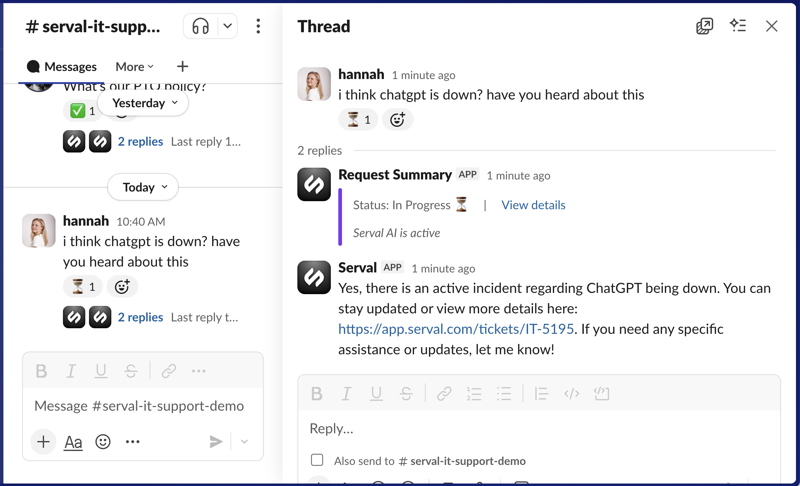 Building automation from a ticket