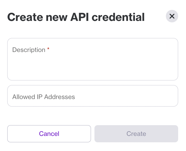 Navan Create New API Credentials