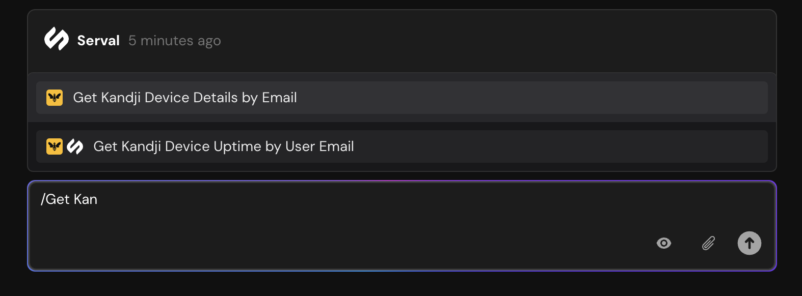 Using slash commands to run workflows