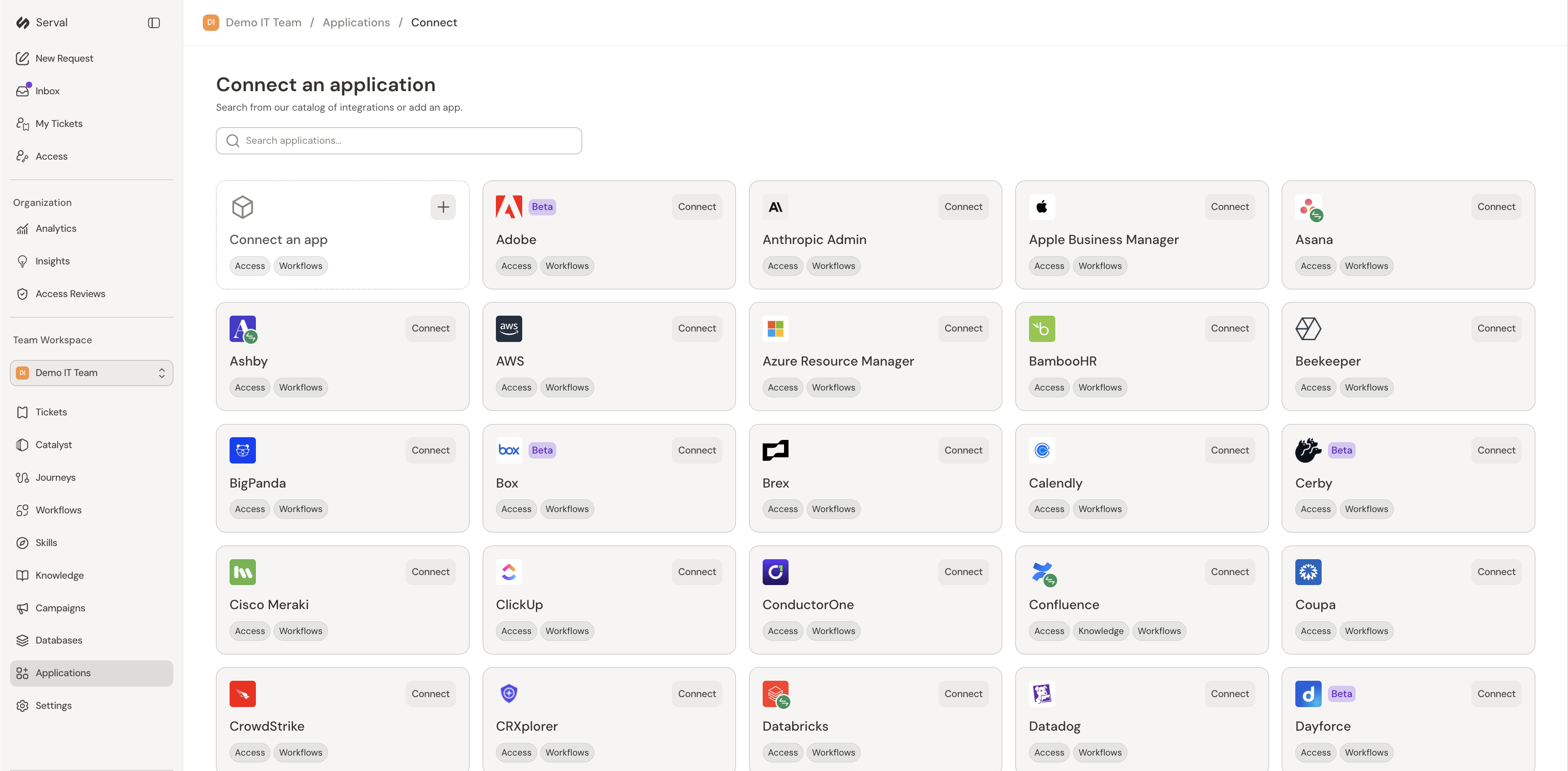 Integrations Overview - Serval Documentation
