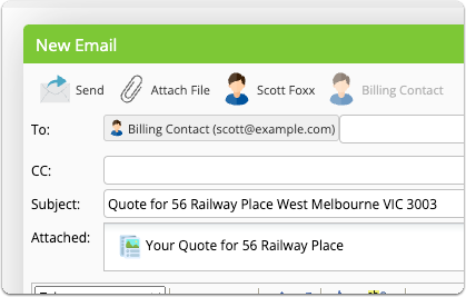 Smart Attachment option in email composer