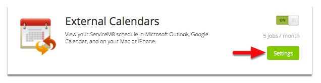 Configure External Calendars