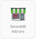Go to Settings, then click ServiceM8 Add-ons