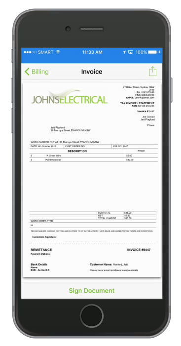 The invoice will be automatically generated.