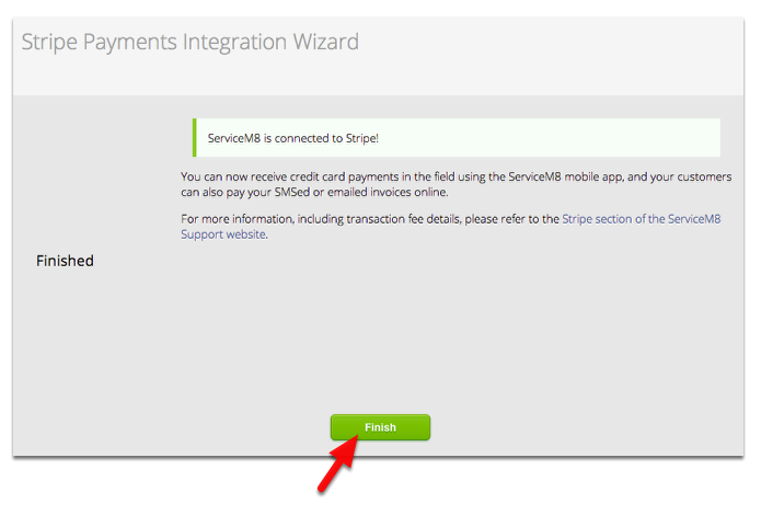 Once successful, click Finish and you're done!