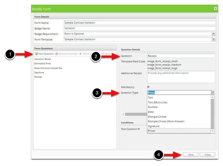 Add question as Photo