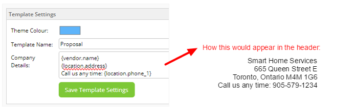 manipulating fields and text in Proposal headers